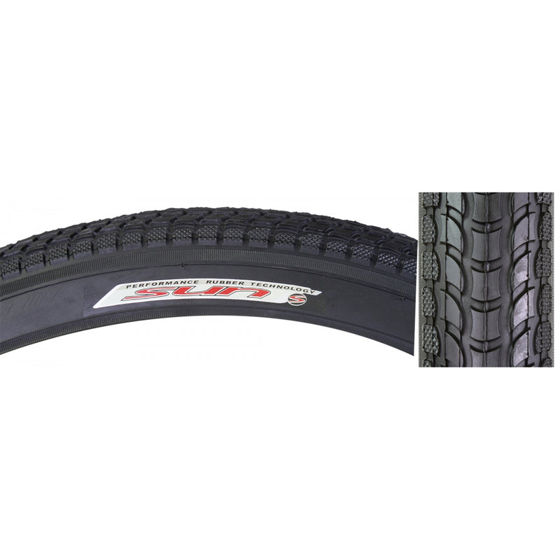 TIRE SUNLT 24x2.125 BK/BK CRSR K927w/SUN LOGO WIRE