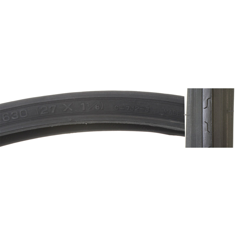 TIRE SUNLT 27x1-1/8 CST732 BK/BLK WIRE