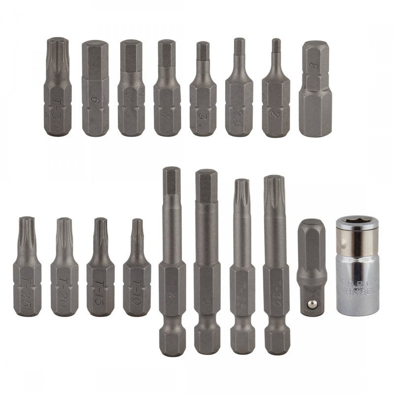 TOOL TORQUE WRENCH PEDROS-HEX BIT SET II 18pc