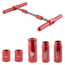 TOOL BEARING WMFG SHOCK BUSHING PRESS KIT 5pc 12mm & 1/2in RD