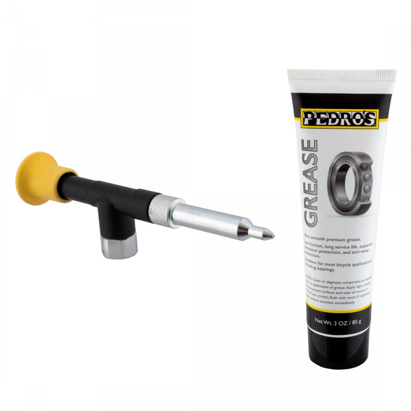 LUBE PEDROS GREASE GUN COMBO w/3oz GREASE TUBE