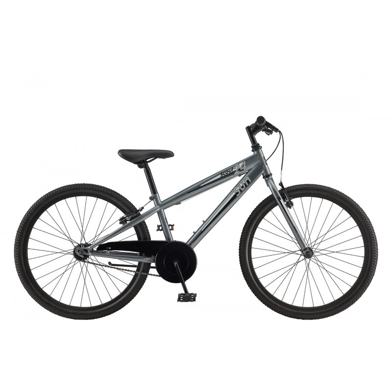 BIKE SUN SCOUT-24 STL U12 24 1S GRAPHITE METALLIC