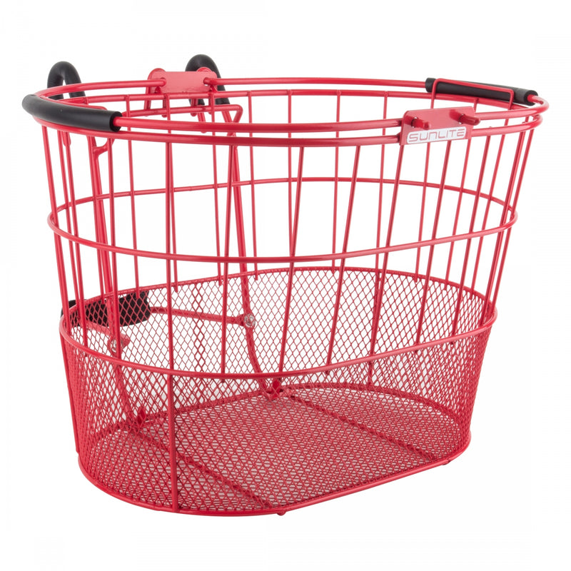 BASKET SUNLT FT WIRE/MESH OVAL L/O STD BK w/BRACKET