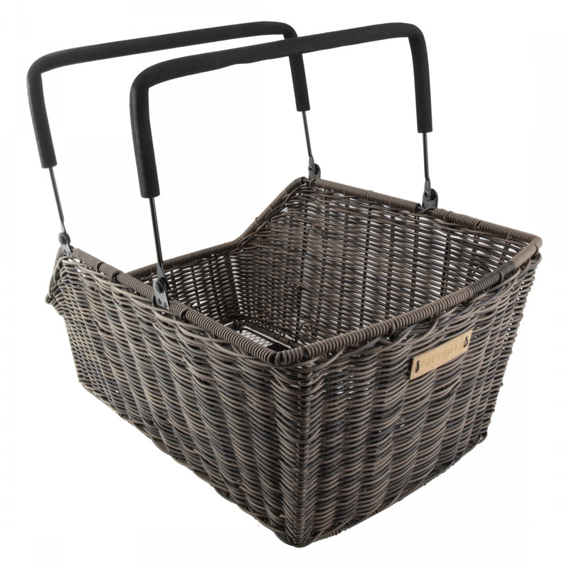 BASKET BASIL RR RACTOP RATTAN CENTO MIK w/HANDLE BN