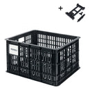 BASKET BASIL RR RACTOP CRATE MIK M 29.5L BK RECYCLED MATERIAL