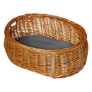 BASKET BASIL FT PLUTO WICKER HT-MOUNT BN w/CUSHION