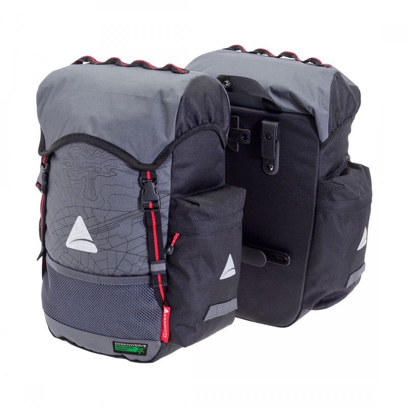 BAG AXIOM PANNIER SEYMOUR O-WEAVE 22+ GY/BK