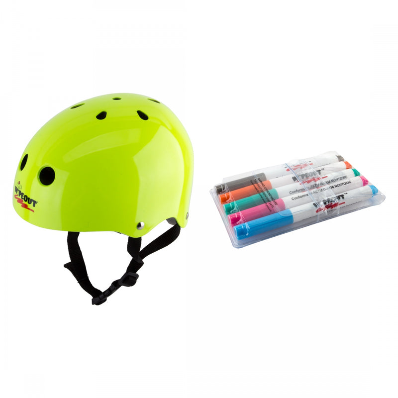 HELMET TRIPLE8 WIPEOUT SKATE/BIKE YOUTH-MD BK