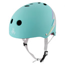 HELMET TRIPLE8 THE CERT SWEATSAVER XS-SM TEAL HOLOGRAM