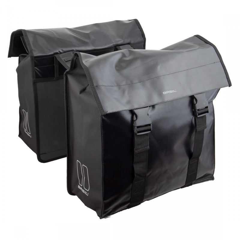 BAG BASIL PANNIER URBAN LOAD DOUBLE UBS BK