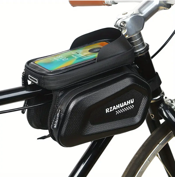 Hard Shell Bike Phone Top Tube Bag