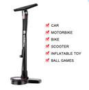 High Performance Bicycle Floor Pump with Gauge