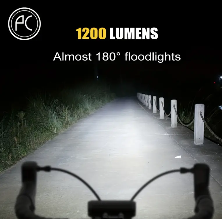 PCycling Bicycle Light, 1200 Lumens