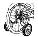 WALD - 742 16-26" TRAINING WHEELS KIT
