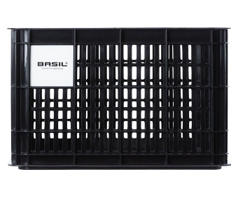 Basil Bicycle Crate M, 29.5L, Recycled Synthetic, Black