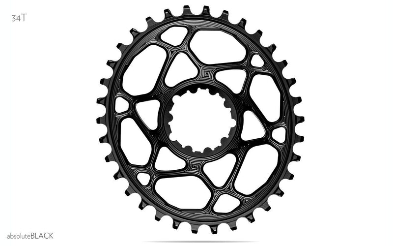 ABSOLUTE BLACK - OVAL DIRECT MOUNT CHAINRING FOR RACEFACE BOOST 3MM OFFSET