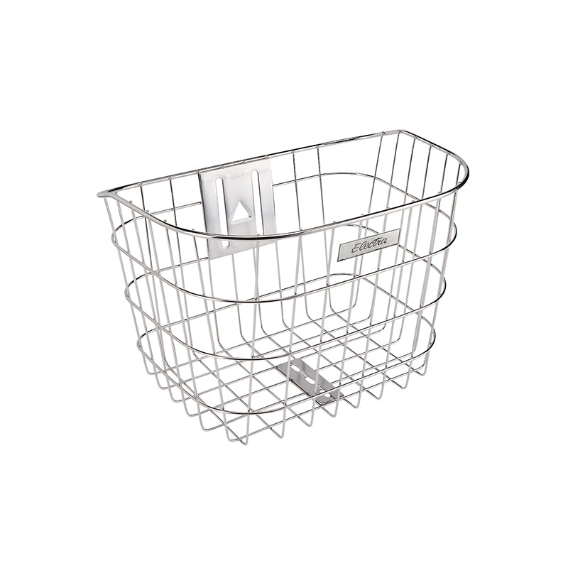 ELECTRA - STAINLESS WIRE HEADSET MOUNTED FRONT BASKET - (Color Options)