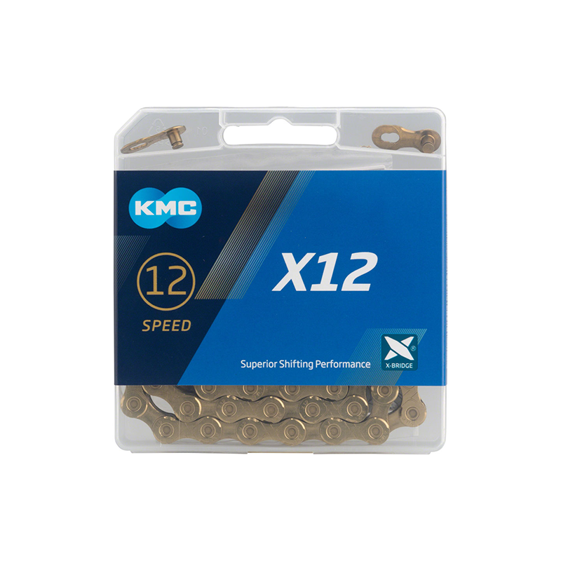 KMC - X12 12 SPEED 126 LINK CHAIN - GOLD