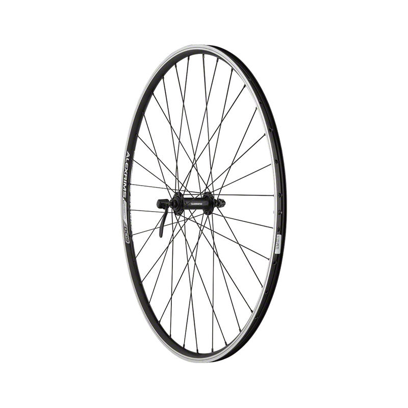 QUALITY WHEELS - DOUBLE WALL 700C QR RIM BRAKE WHEEL - BLACK