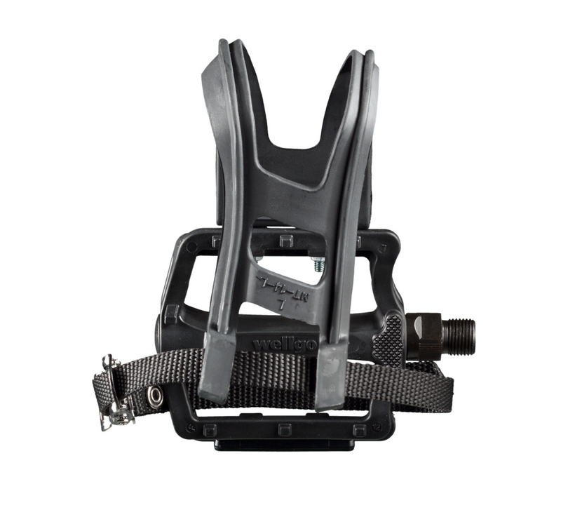 WELLGO - B197T RESIN LARGE PLATFORM PEDAL SET WITH CLIP & STRAP | Bike Boutique by Electra